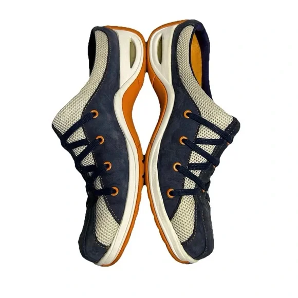 Cole Haan Nike Air Walking Mules Slip On Navy Blue Gray Sneakers Women’s Size 7 - Picture 12 of 15